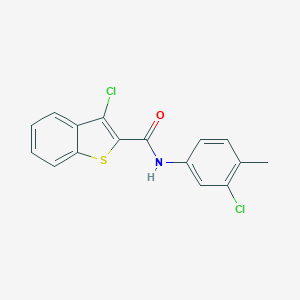 molecular formula C16H11Cl2NOS B336997 3-chloro-N-(3-chloro-4-methylphenyl)-1-benzothiophene-2-carboxamide 