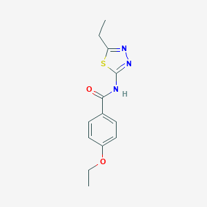 molecular formula C13H15N3O2S B336998 4-ethoxy-N-(5-ethyl-1,3,4-thiadiazol-2-yl)benzamide 