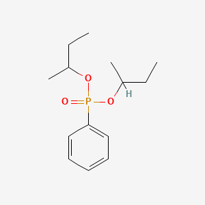 Phosphonic acid, P-phenyl-, bis(1-methylpropyl) ester
