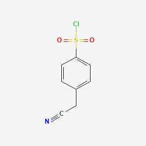 molecular formula C8H6ClNO2S B3369985 4-(Cyanomethyl)benzene-1-sulfonyl chloride CAS No. 28338-22-9