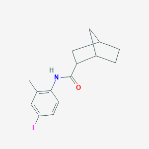 molecular formula C15H18INO B336999 N-(4-Iodo-2-methylphenyl)bicyclo[2.2.1]heptane-2-carboxamide 