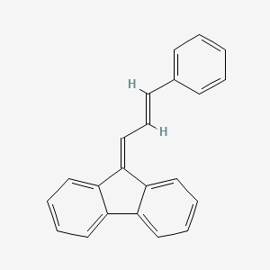 molecular formula C22H16 B3370000 9-Cinnamylidene fluorene CAS No. 2871-26-3