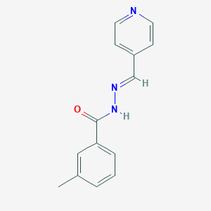 molecular formula C14H13N3O B337002 3-methyl-N'-(4-pyridinylmethylene)benzohydrazide 