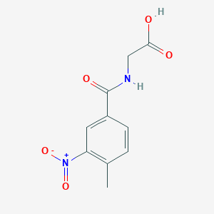 [(4-Methyl-3-nitrobenzoyl)amino]acetic acid