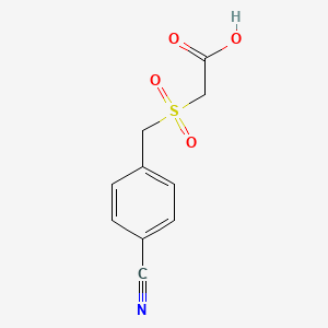 2-[(4-Cyanophenyl)methanesulfonyl]acetic acid