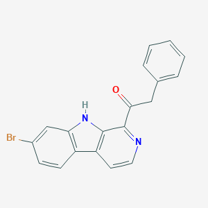 molecular formula C19H13BrN2O B033701 Eudistomine R CAS No. 108335-03-1