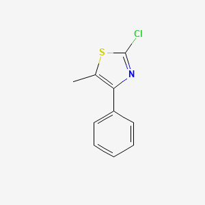 molecular formula C10H8ClNS B3370108 2-Chloro-5-methyl-4-phenylthiazole CAS No. 31784-90-4