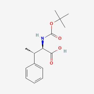 molecular formula C15H21NO4 B3370118 (2R,3S)-2-tert-Butoxycarbonylamino-3-phenyl butyric acid CAS No. 321524-48-5