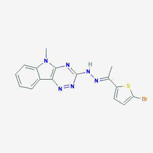 molecular formula C16H13BrN6S B337013 1-(5-bromo-2-thienyl)ethanone (5-methyl-5H-[1,2,4]triazino[5,6-b]indol-3-yl)hydrazone 