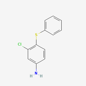 molecular formula C12H10ClNS B3370130 3-Chloro-4-(phenylsulfanyl)aniline CAS No. 32631-26-8
