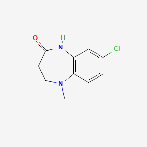 molecular formula C10H11ClN2O B3370134 8-chloro-5-methyl-2,3,4,5-tetrahydro-1H-1,5-benzodiazepin-2-one CAS No. 32900-23-5