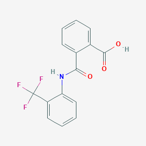 molecular formula C15H10F3NO3 B3370136 2-{[2-(Trifluoromethyl)phenyl]carbamoyl}benzoic acid CAS No. 32941-99-4