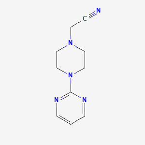 molecular formula C10H13N5 B3370162 (4-Pyrimidin-2-ylpiperazin-1-yl)acetonitrile CAS No. 33386-13-9