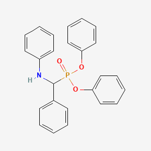 Diphenyl(alpha-anilinobenzyl)phosphonate