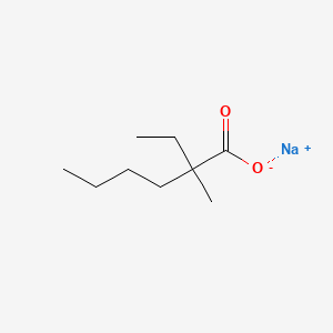 molecular formula C9H17NaO2 B3370187 Sodium methyl-ethyl caproate CAS No. 33977-30-9