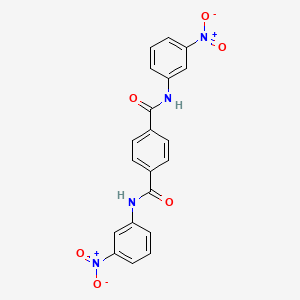 molecular formula C20H14N4O6 B3370193 N,N'-bis(3-nitrophenyl)terephthalamide CAS No. 34062-85-6