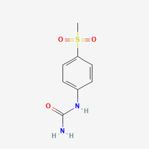 molecular formula C8H10N2O3S B3370203 N-[4-(methylsulfonyl)phenyl]urea CAS No. 343247-75-6