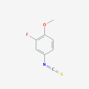 molecular formula C8H6FNOS B3370216 2-氟-4-异硫氰酸甲氧基苯 CAS No. 344750-44-3
