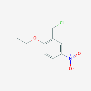 molecular formula C9H10ClNO3 B3370233 2-(Chloromethyl)-1-ethoxy-4-nitrobenzene CAS No. 34683-98-2