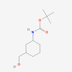 molecular formula C12H23NO3 B3370235 tert-Butyl [3-(hydroxymethyl)cyclohexyl]carbamate CAS No. 347184-89-8