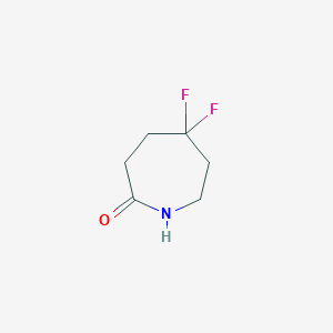 molecular formula C6H9F2NO B3370281 5,5-Difluoroazepan-2-one CAS No. 35196-96-4