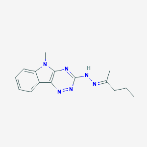 molecular formula C15H18N6 B337029 2-pentanone (5-methyl-5H-[1,2,4]triazino[5,6-b]indol-3-yl)hydrazone 
