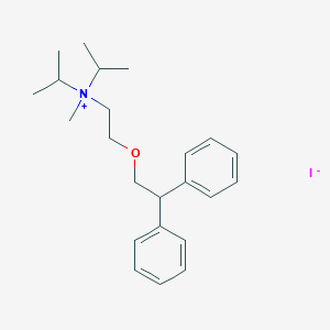 molecular formula C23H34INO B033703 Diisopropyl(2-(2,2-diphenylethoxy)ethyl)methylammonium iodide CAS No. 102571-22-2