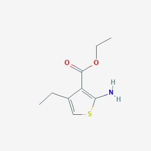molecular formula C9H13NO2S B3370305 Ethyl 2-amino-4-ethylthiophene-3-carboxylate CAS No. 357332-70-8