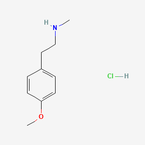 molecular formula C10H16ClNO B3370312 [2-(4-Methoxy-phenyl)-ethyl]-methyl-amine hydrochloride CAS No. 35803-88-4