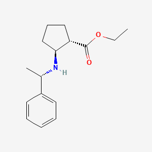 Ethyl (1S,2S)-2-[[(S)-1-phenylethyl]amino]cyclopentanecarboxylate