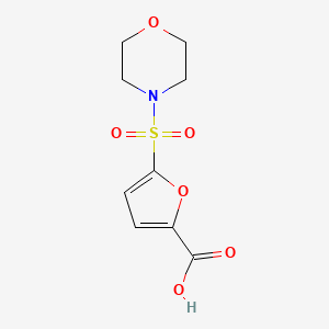 molecular formula C9H11NO6S B3370342 5-(吗啉-4-磺酰基)呋喃-2-羧酸 CAS No. 361374-13-2