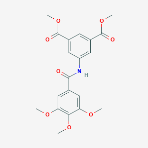 molecular formula C20H21NO8 B337038 Dimethyl 5-((3,4,5-trimethoxybenzoyl)amino)isophthalate 