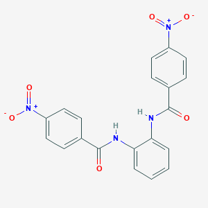 molecular formula C20H14N4O6 B337040 4-Nitro-N-(2-((4-nitrobenzoyl)amino)phenyl)benzamide 