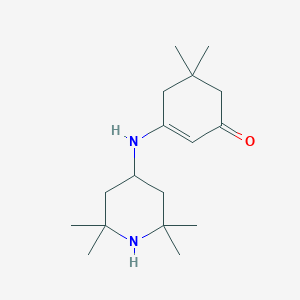 molecular formula C17H30N2O B337043 5,5-Dimethyl-3-(2,2,6,6-tetramethyl-piperidin-4-ylamino)-cyclohex-2-enone 