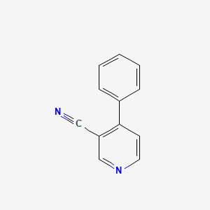 molecular formula C12H8N2 B3370435 4-Phenylnicotinonitrile CAS No. 39065-51-5