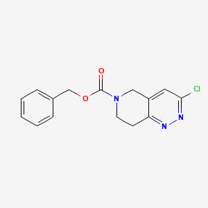 molecular formula C15H14ClN3O2 B3370455 benzyl 3-chloro-5H,6H,7H,8H-pyrido[4,3-c]pyridazine-6-carboxylate CAS No. 39716-02-4