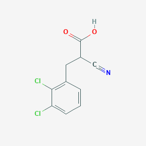 molecular formula C10H7Cl2NO2 B3370463 2-Cyano-3-(2,3-dichlorophenyl)propanoic acid CAS No. 39959-99-4