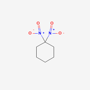 molecular formula C6H10N2O4 B3370471 1,1-Dinitrocyclohexane CAS No. 4028-15-3