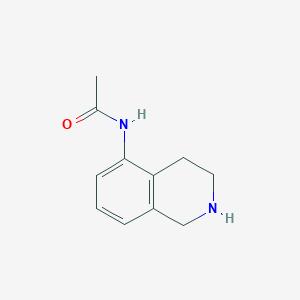 molecular formula C11H14N2O B3370502 N-(1,2,3,4-tetrahydroisoquinolin-5-yl)acetamide CAS No. 41629-36-1