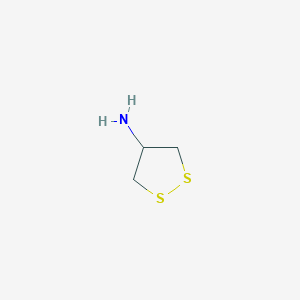 molecular formula C3H7NS2 B3370512 1,2-Dithiolan-4-amine CAS No. 4212-05-9