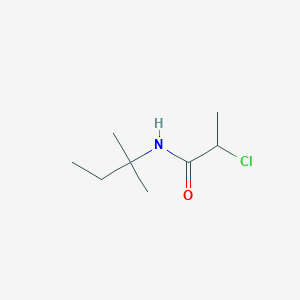 molecular formula C8H16ClNO B3370519 2-chloro-N-(2-methylbutan-2-yl)propanamide CAS No. 42276-10-8