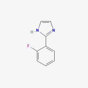 molecular formula C9H7FN2 B3370536 2-(2-fluorophenyl)-1H-imidazole CAS No. 4278-10-8