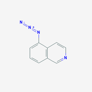 molecular formula C9H6N4 B3370550 5-Azidoisoquinoline CAS No. 43101-10-6