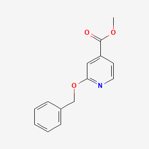 molecular formula C14H13NO3 B3370612 Methyl 2-(benzyloxy)isonicotinate CAS No. 467236-26-6