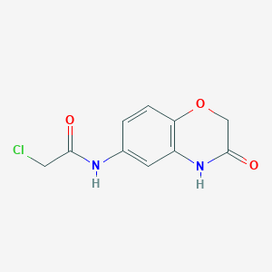 2-chloro-N-(3-oxo-3,4-dihydro-2H-1,4-benzoxazin-6-yl)acetamide