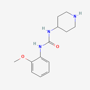 molecular formula C13H19N3O2 B3370677 3-(2-Methoxyphenyl)-1-(piperidin-4-yl)urea CAS No. 503464-79-7