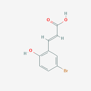 molecular formula C9H7BrO3 B3370694 3-(5-Bromo-2-hydroxyphenyl)acrylic acid CAS No. 50396-46-8