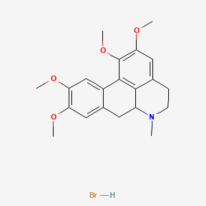 molecular formula C21H26BrNO4 B3370715 dl-Glaucine hydrobromide CAS No. 50722-32-2