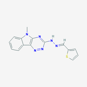 molecular formula C15H12N6S B337073 2-Thiophenecarbaldehyde (5-methyl-5H-[1,2,4]triazino[5,6-b]indol-3-yl)hydrazone 