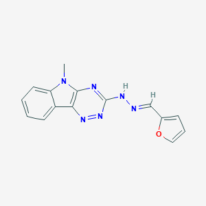 3-[(2E)-2-(furan-2-ylmethylidene)hydrazinyl]-5-methyl-5H-[1,2,4]triazino[5,6-b]indole